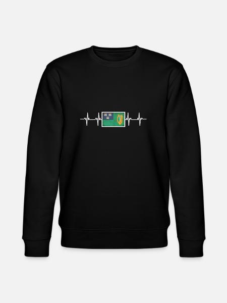 Irish Ireland Dublin Flag - Stanley/Stella CHANGER Unisex Organic Sweatshirt - black