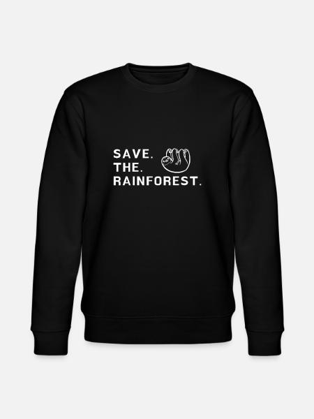 Save The Rainforest - Stanley/Stella CHANGER Unisex Organic Sweatshirt - black