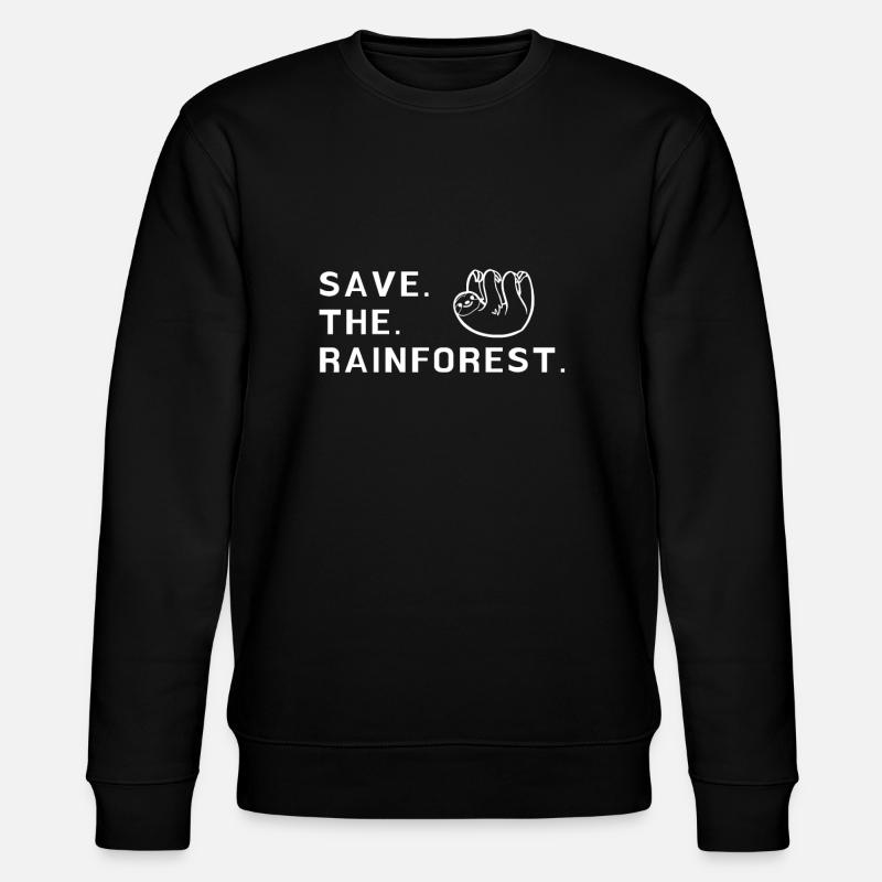 Save The Rainforest - Stanley/Stella CHANGER Unisex Organic Sweatshirt - black