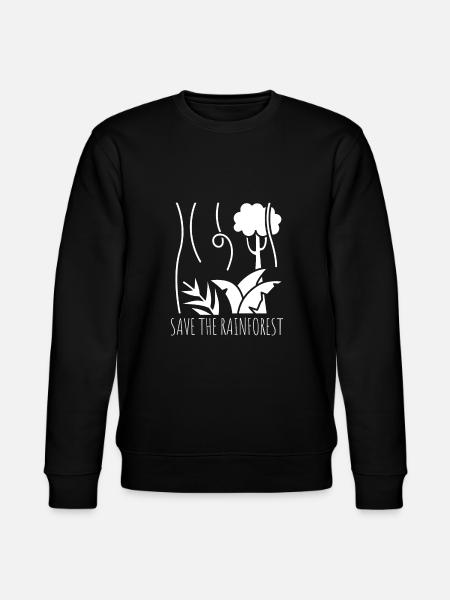 Save The Rainforest - Stanley/Stella CHANGER Unisex Organic Sweatshirt - black