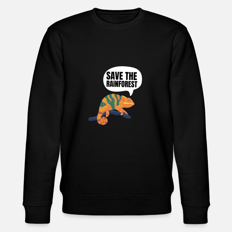 Save The Rainforest - Stanley/Stella Unisex Bio-Sweatshirt CHANGER - Schwarz