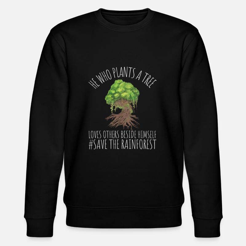 Save The Rainforest - Stanley/Stella CHANGER Unisex Organic Sweatshirt - black