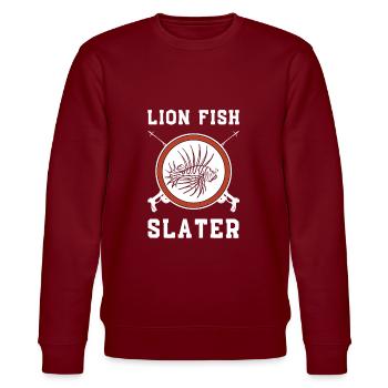 Lionfish Save The Reef Mangez la pêche sous-marine au poisson-lion - Sweat bio CHANGER Stanley/Stella Unisexe - bordeaux - Devant - Nik (191cm) & Marisol (170cm)