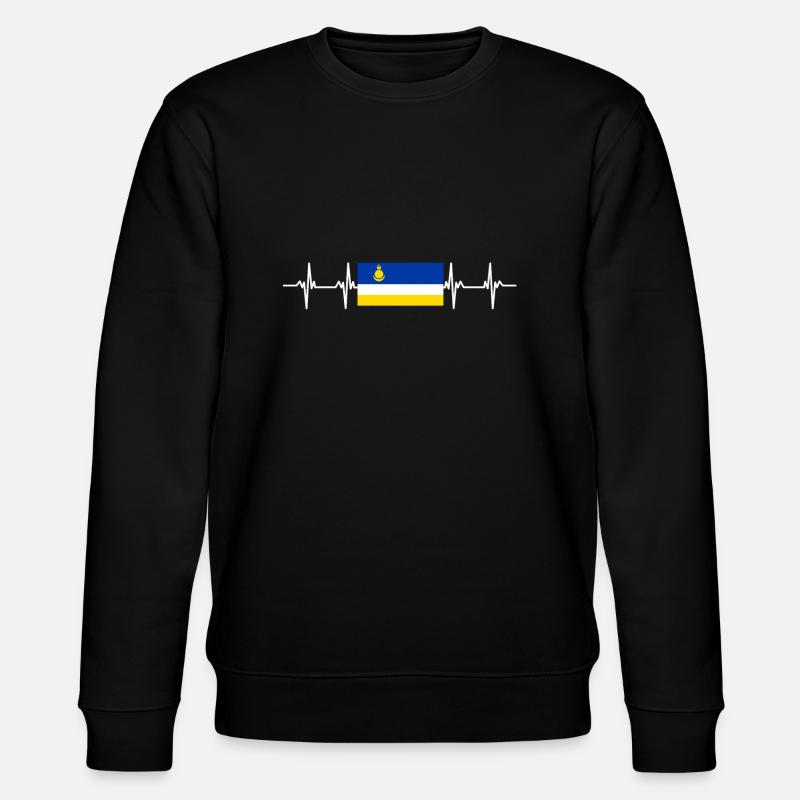 Drapeau russe - Bouriatie - Sweat bio CHANGER Stanley/Stella Unisexe - noir