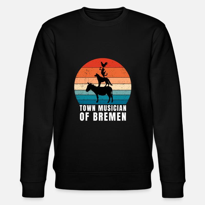 Bremen Town Musicians - Stanley/Stella Unisex Bio-Sweatshirt CHANGER  - Schwarz