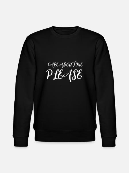 Care about me please - Stanley/Stella Unisex Bio-Sweatshirt CHANGER  - Schwarz