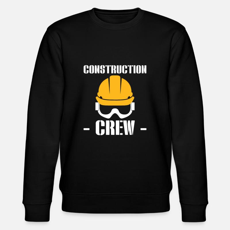 Construction Crew Straßenarbeiter - Stanley/Stella Unisex Bio-Sweatshirt CHANGER  - Schwarz