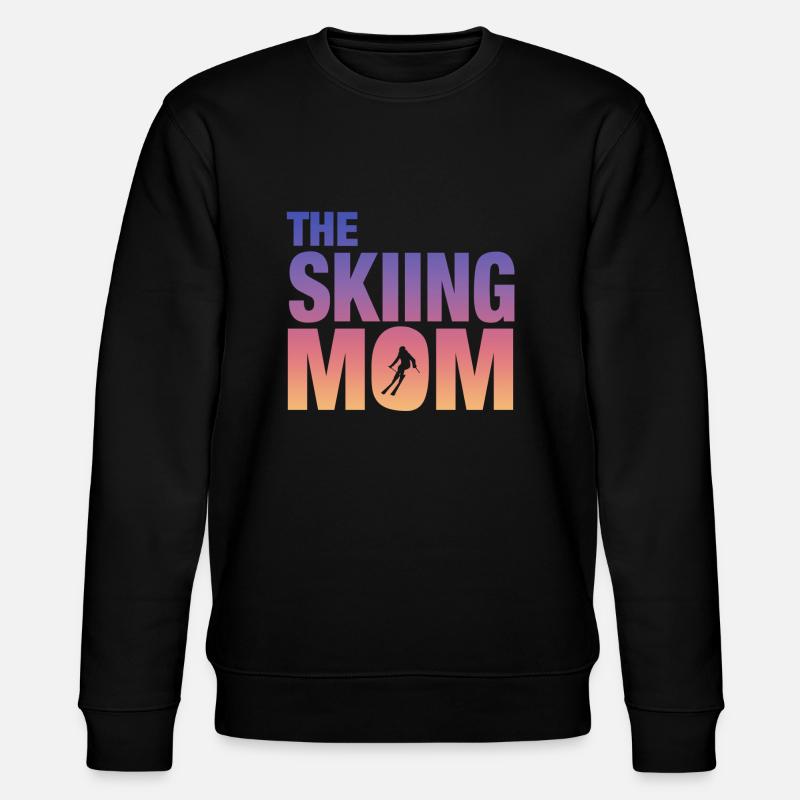 Skiing Geschenk Ski fahren - Stanley/Stella Unisex Bio-Sweatshirt CHANGER - Schwarz