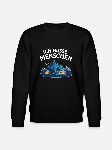 Ich Hasse Menschen - Stanley/Stella Unisex Bio-Sweatshirt CHANGER - Schwarz