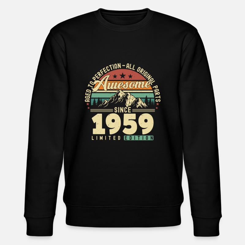Great since 1959 - Stanley/Stella CHANGER Unisex Organic Sweatshirt - black