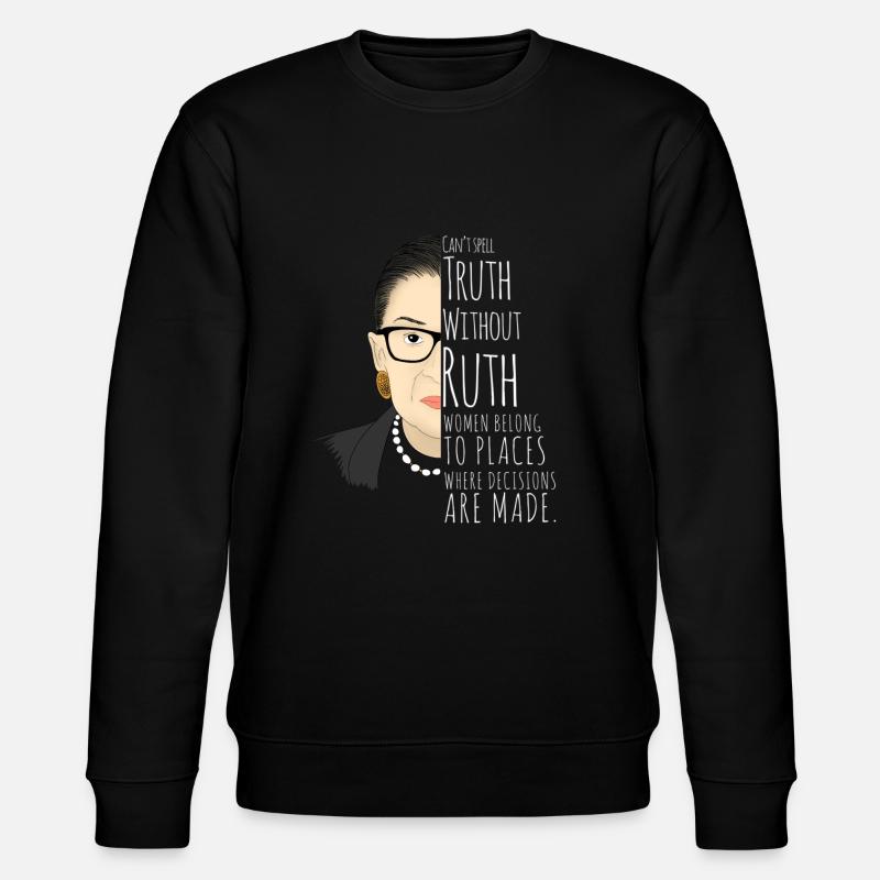 Ruth Bader Ginsburg - Sweat bio CHANGER Stanley/Stella Unisexe - noir