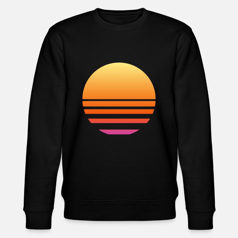 Sonnenuntergang - Stanley/Stella Unisex Bio-Sweatshirt CHANGER  - Schwarz