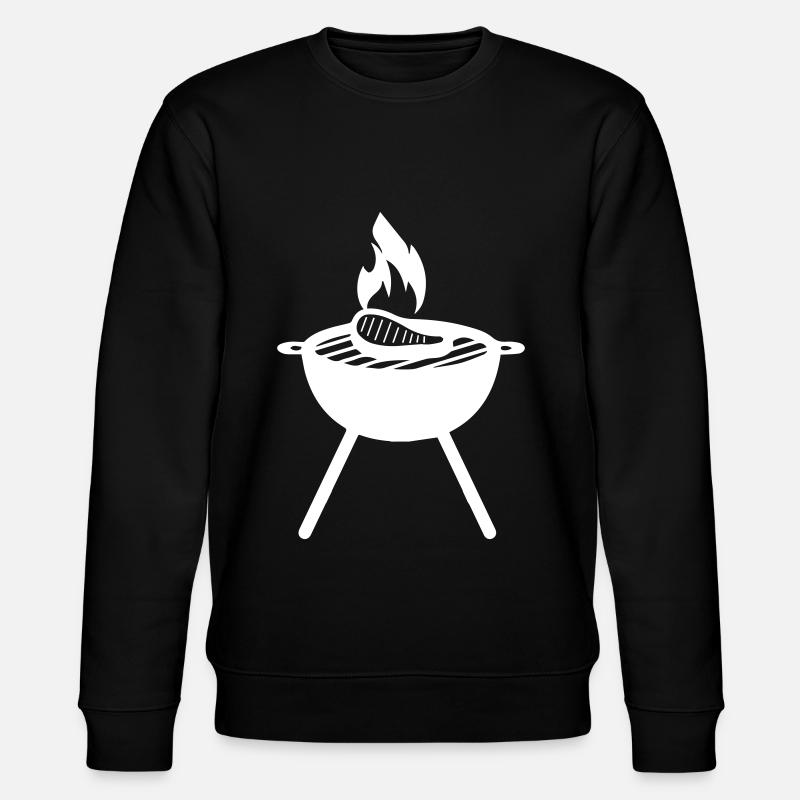 Steak Fleisch - Stanley/Stella Unisex Bio-Sweatshirt CHANGER  - Schwarz