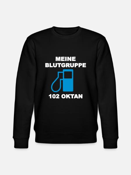 Blutgruppe 102 Oktan - Stanley/Stella Unisex Bio-Sweatshirt CHANGER  - Schwarz