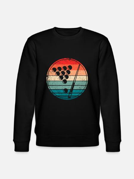 Retro Billiards Pool Player - Stanley/Stella CHANGER Unisex Organic Sweatshirt - black