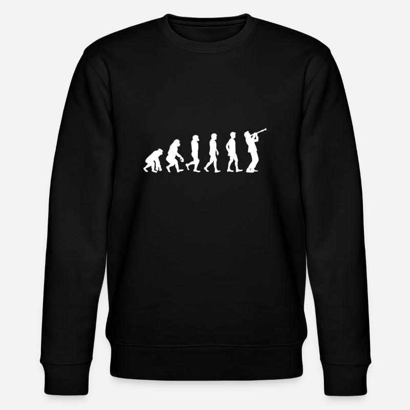 Clarinette Clarinette T-shirt Evolution - Sweat bio CHANGER Stanley/Stella Unisexe - noir