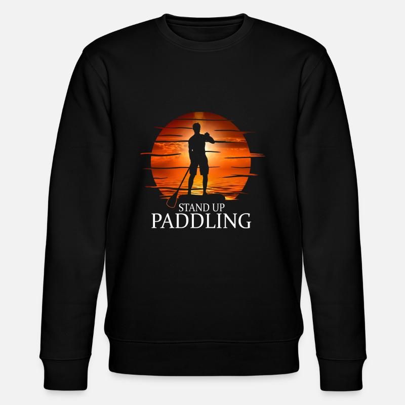 SUP Board Paddle Stand Up Paddling Skjorte - Stanley/Stella økologisk unisex-sweatshirt CHANGER  - sort