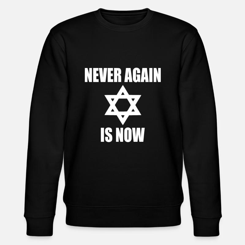Never again is now - Stanley/Stella CHANGER Unisex Organic Sweatshirt - black
