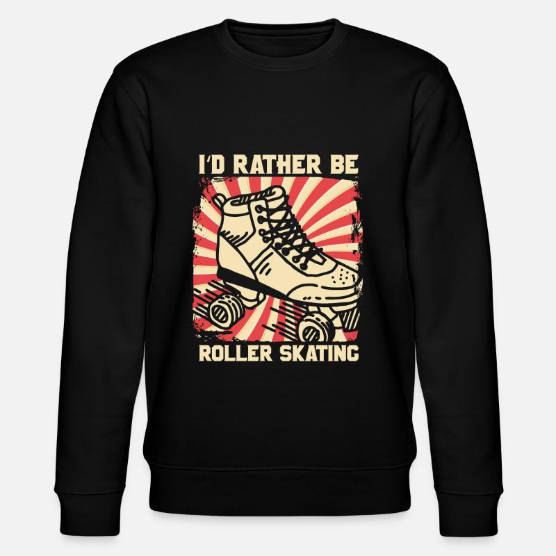 roller skating - Stanley/Stella CHANGER Unisex Organic Sweatshirt - black