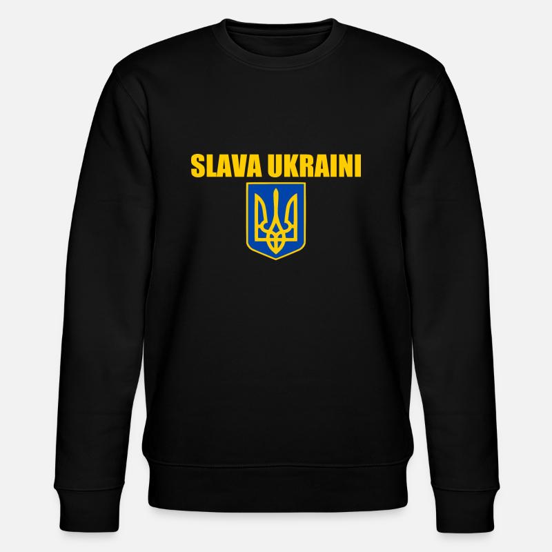 Slava ukraini - Stanley/Stella Unisex Bio-Sweatshirt CHANGER  - Schwarz