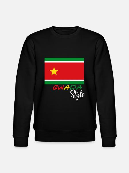 Gwada Style Drapeau Guadeloupe - Sweat bio CHANGER Stanley/Stella Unisexe - noir