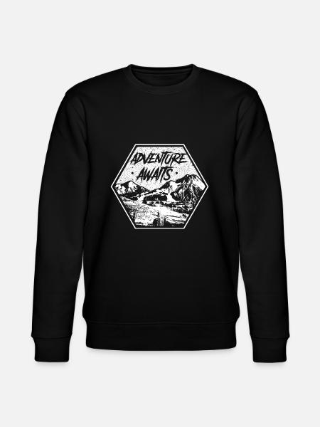 Adventure awaits - Stanley/Stella Unisex Bio-Sweatshirt CHANGER - Schwarz