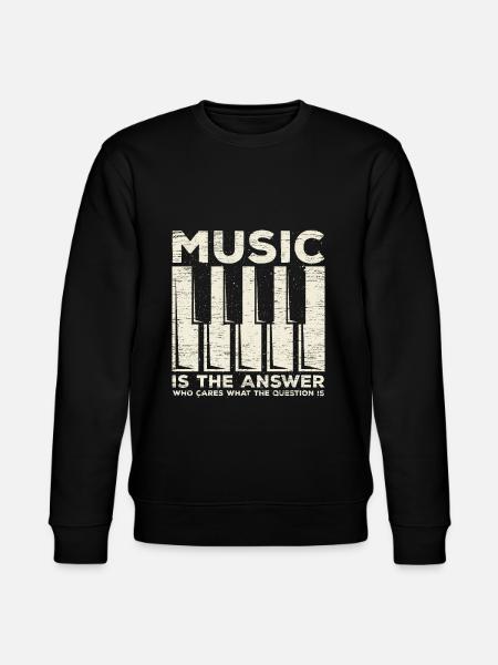 Musik Klavier - Stanley/Stella Unisex Bio-Sweatshirt CHANGER - Schwarz
