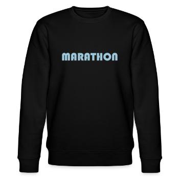 marathon - Sweat bio CHANGER Stanley/Stella Unisexe - noir - Devant - Nik (191cm) & Marisol (170cm)