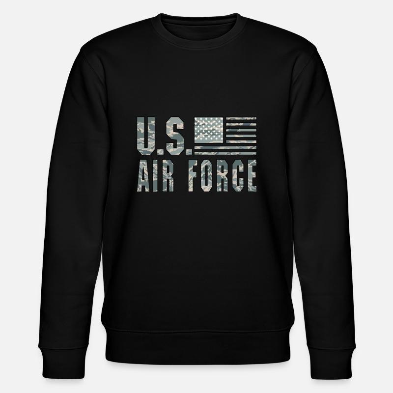 US Air Force - Stanley/Stella CHANGER Unisex Organic Sweatshirt - black