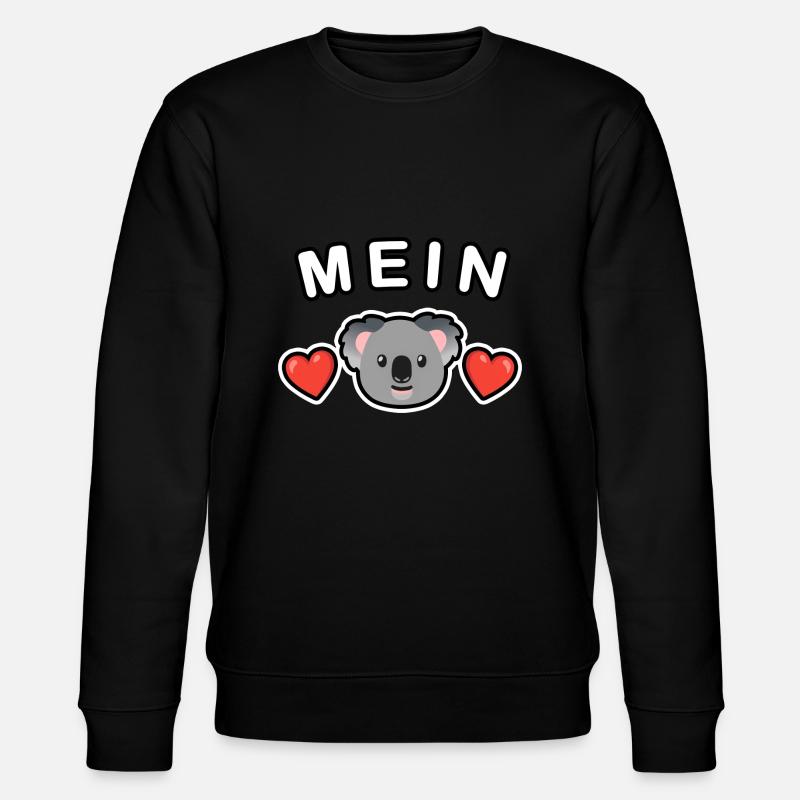 Mein Koala ❤️ - Stanley/Stella Unisex Bio-Sweatshirt CHANGER  - Schwarz