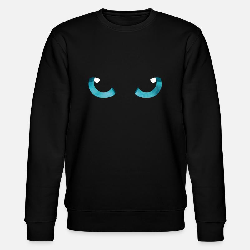 Yeux de chat Bleu - Sweat bio CHANGER Stanley/Stella Unisexe - noir