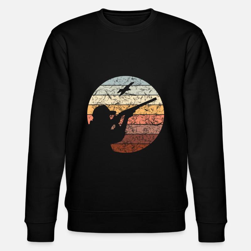 Jäger Retro - Stanley/Stella Unisex Bio-Sweatshirt CHANGER  - Schwarz