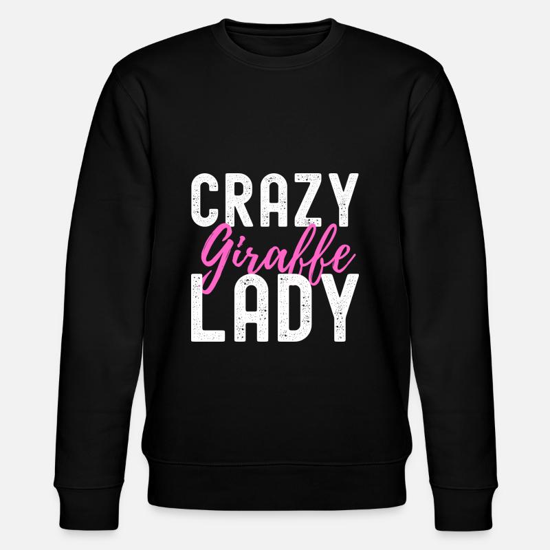 Giraffe - Stanley/Stella Unisex Bio-Sweatshirt CHANGER  - Schwarz