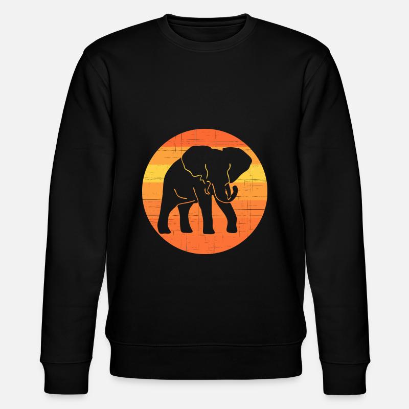 Elephant - Stanley/Stella CHANGER Unisex Organic Sweatshirt - black