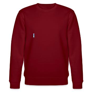 Einbahnstraße Schild - Stanley/Stella Unisex Bio-Sweatshirt CHANGER  - Burgunderrot - Vorne - Nik (191cm) & Marisol (170cm)