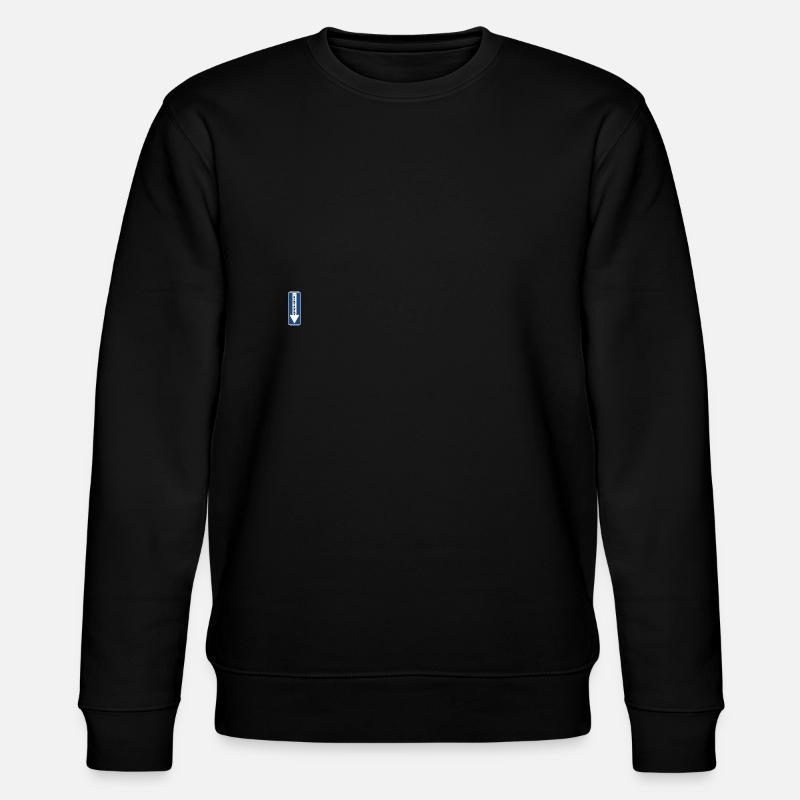 Einbahnstraße Schild - Stanley/Stella Unisex Bio-Sweatshirt CHANGER - Schwarz