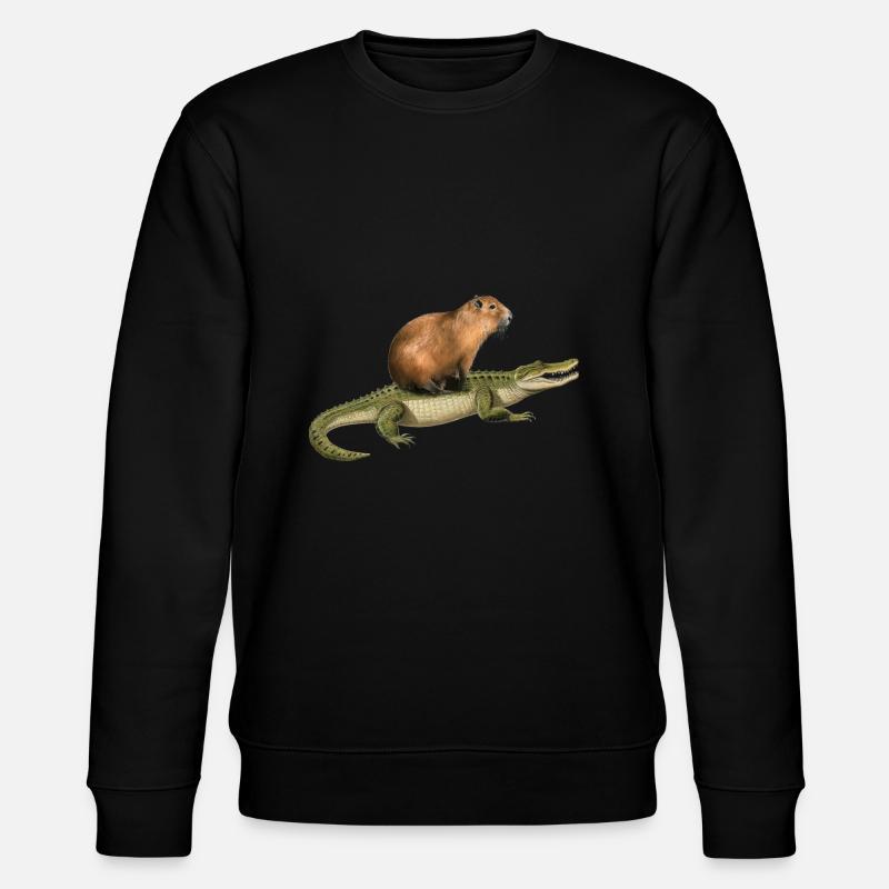 Capybara Alligator - Sweat bio CHANGER Stanley/Stella Unisexe - noir