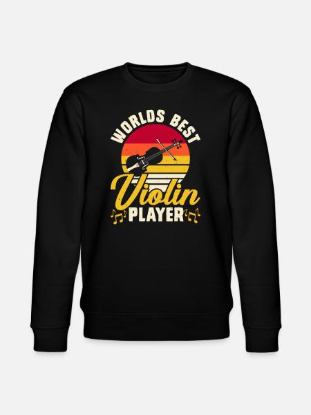 Worlds Best Violin Player - Stanley/Stella CHANGER Unisex Organic Sweatshirt - black