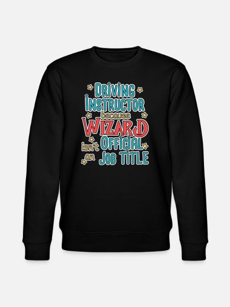 Driving Instructor Wizard Fahrschule - Stanley/Stella Unisex Bio-Sweatshirt CHANGER - Schwarz