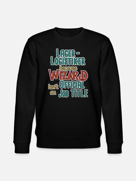 Warehouse Logistician Wizard - Stanley/Stella CHANGER Unisex Organic Sweatshirt - black
