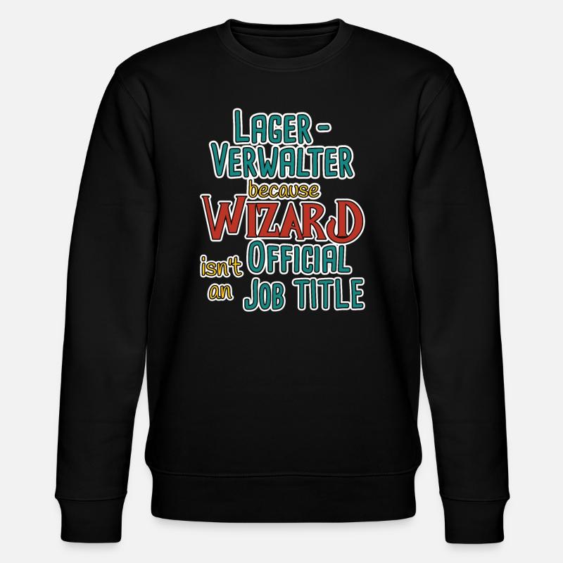 Lagerverwalter Wizard - Stanley/Stella Unisex Bio-Sweatshirt CHANGER  - Schwarz
