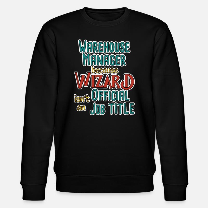 Warehouse Manager Wizard - Stanley/Stella CHANGER Unisex Organic Sweatshirt - black