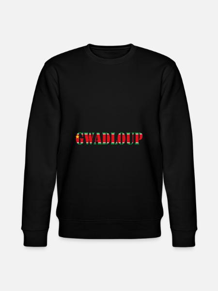 Gwadloup Jag älskar guadeoupe Mitt land - Ekologisk sweatshirt CHANGER unisex från Stanley/Stella - svart