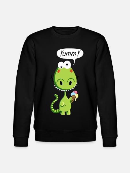 Yummy Drache - Stanley/Stella Unisex Bio-Sweatshirt CHANGER  - Schwarz
