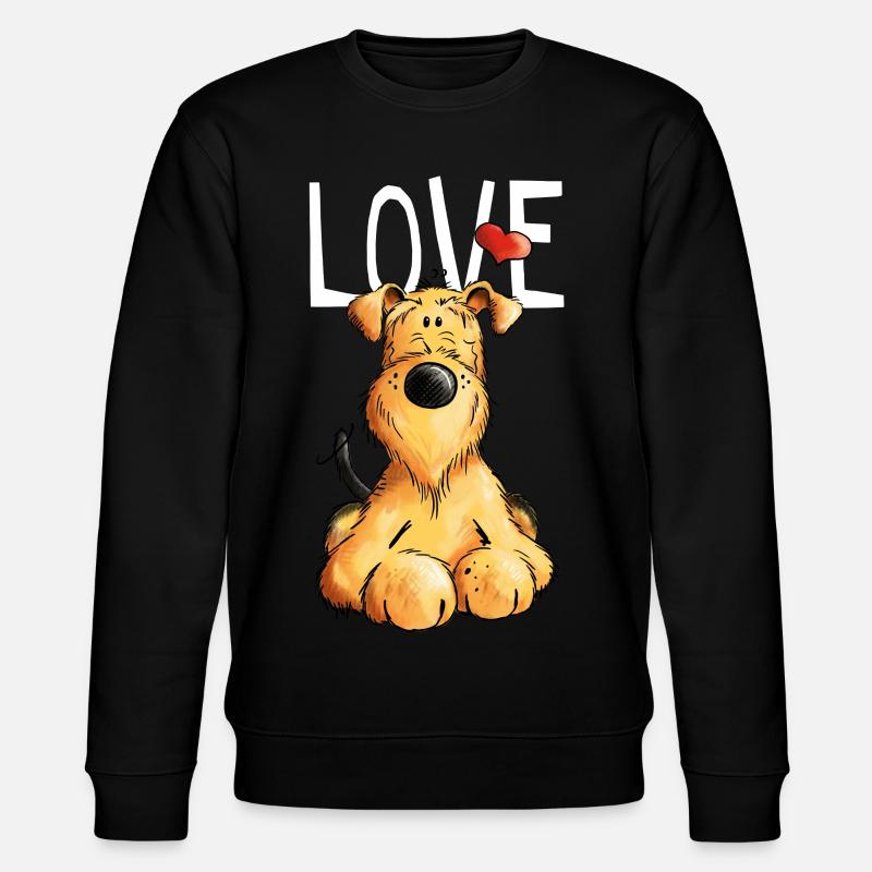 Drôle Airedale Terrier - Chien - Cadeau - Sweat bio CHANGER Stanley/Stella Unisexe - noir