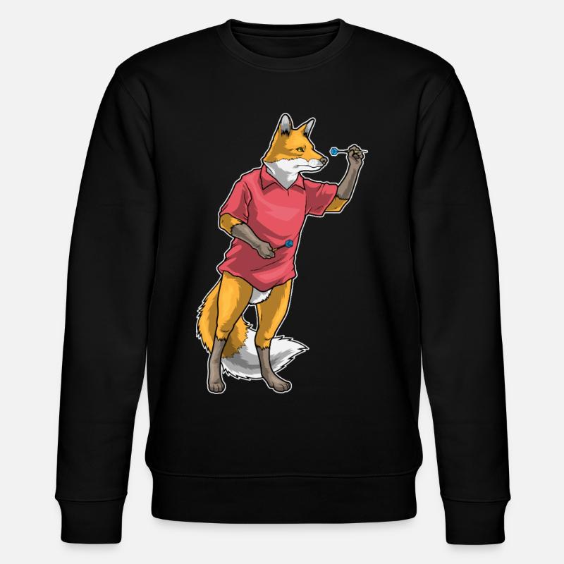 Fléchette renard - Sweat bio CHANGER Stanley/Stella Unisexe - noir