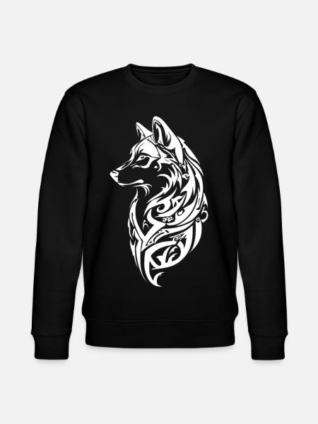 Nordic Wolf Tribal Tattoo - Stanley/Stella CHANGER Unisex Organic Sweatshirt - black