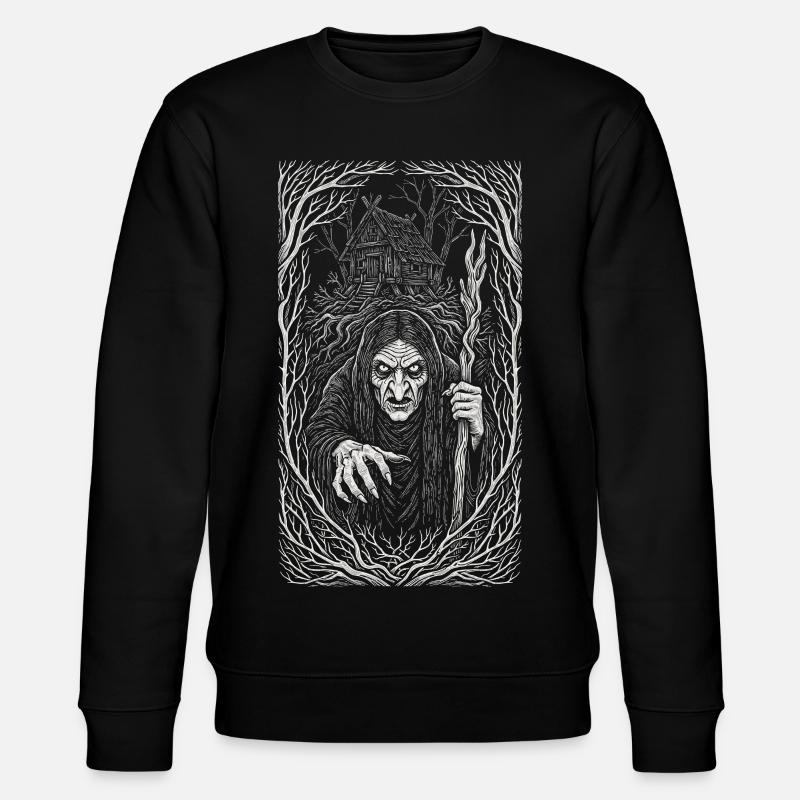 Baba Yaga Dunkle Slawische Hexenkunst - Stanley/Stella Unisex Bio-Sweatshirt CHANGER  - Schwarz