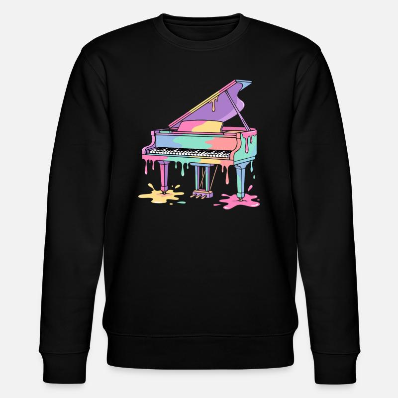 Klavier - Stanley/Stella Unisex Bio-Sweatshirt CHANGER  - Schwarz
