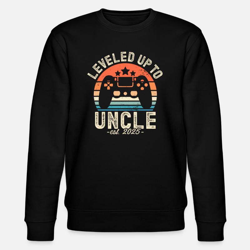 Ascended to Uncle 2025 - Stanley/Stella CHANGER Unisex Organic Sweatshirt - black